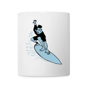 Surfer - Tasse - Weiß - Vorne