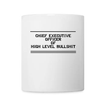 Bürohumor Ceo Bullshit - Tasse - Weiß - Vorne