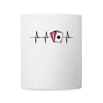 Poker Heartbeat - Mug - white - Front