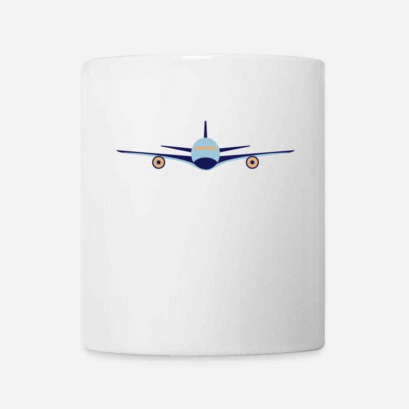 Avion - Mug blanc - blanc