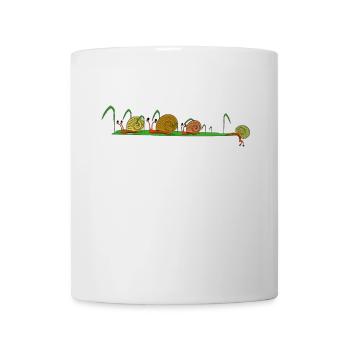 Schneckentrail - Tasse - Weiß - Vorne