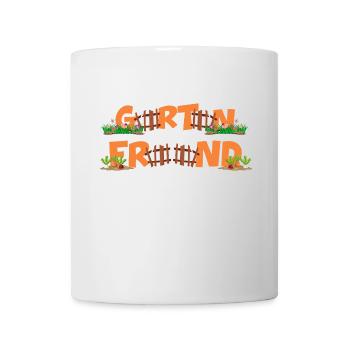 Gartenfreund Schrebergarten Gartenarbeit Biogarten - Tasse - Weiß - Vorne