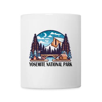 Parc national de Yosemite: camps de tentes - Mug blanc - blanc - Devant