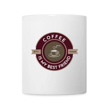 Coffee is my best friend dark - Mug - white - Front