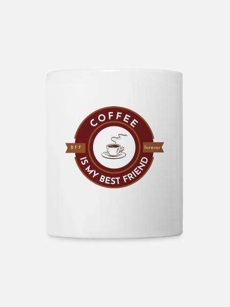 Kaffee ist mein bester Freund, BFF für immer - Tasse - Weiß