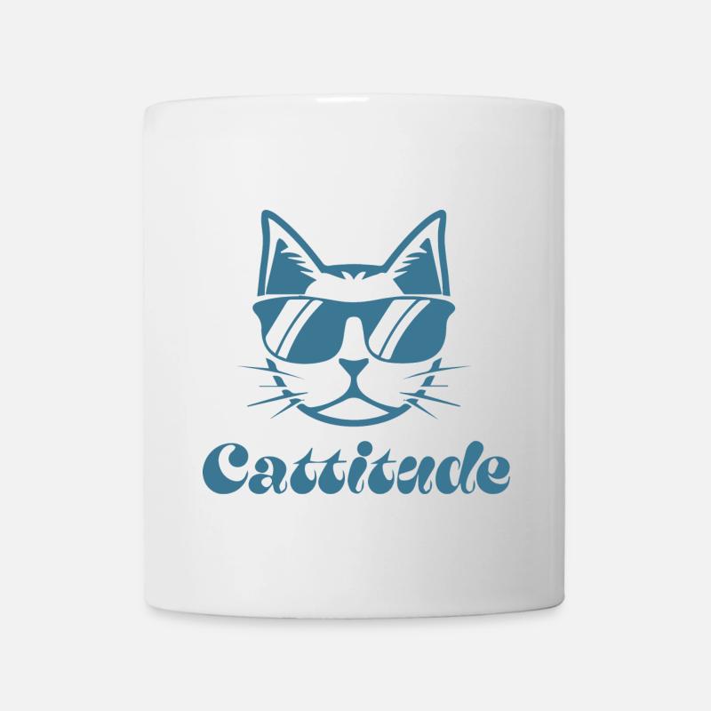 Cattitude - Tasse - Weiß