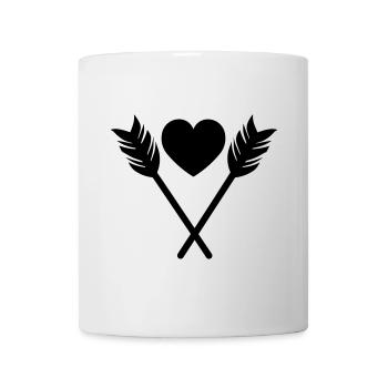 Heart Arrow - Mug - white - Front