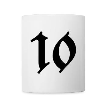 10. 10 YEARS. 10th ANNIVERSARY. 10 YEAR ANNIVERSARY. - Mug - white - Front