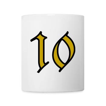 10. 10 YEARS. 10th ANNIVERSARY. 10 YEAR ANNIVERSARY. - Mug - white - Front