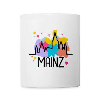 Mainz Mainzer Dom Echt Meenzer Mädche - Tasse - Weiß - Vorne