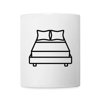 Bett - Tasse - Weiß - Vorne