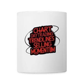 Trading ma passion cool trading design - Mug blanc - blanc - Devant