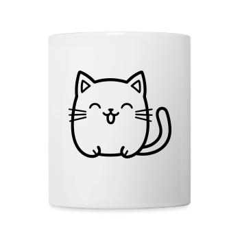 Katze - Tasse - Weiß - Vorne