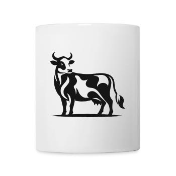 Motif élégant de bovins Holstein pour les fans de vaches - Mug blanc - blanc - Devant