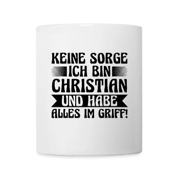 Prénom Chris Christian - Mug blanc - blanc - Devant