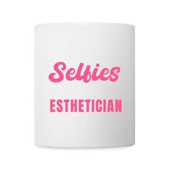 Verbessern Sie Ihre Selfies bei einer Kosmetikerin - Tasse - Weiß - Vorne
