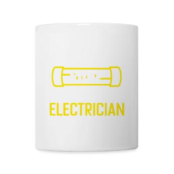 Eine Sicherung retten Einen Elektriker durchbrenne - Tasse - Weiß - Vorne