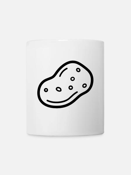 Kartoffel - Tasse - Weiß