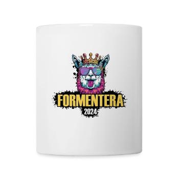 Formentera 2024 Alpaka Party Urlaub - Tasse - Weiß - Vorne