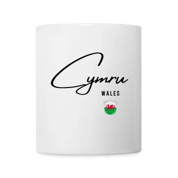 Drapeau du Pays de Galles, fierté galloise - Mug blanc - blanc - Devant