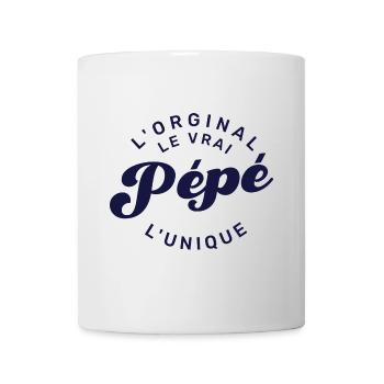 Pépé L'Original Le Vrai L'Unique - Mug blanc - blanc - Devant