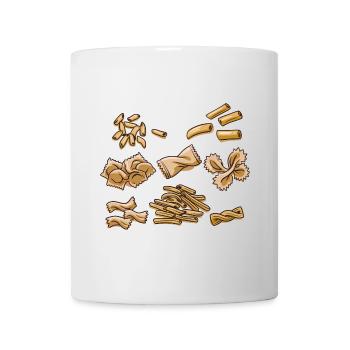 Pasta Arten Spaghetti Nudel Italien - Tasse - Weiß - Vorne