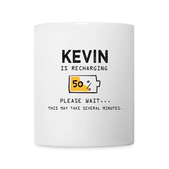 Kevin prénom drôle sarcastique Cadeaux rigolos - Mug blanc - blanc - Devant