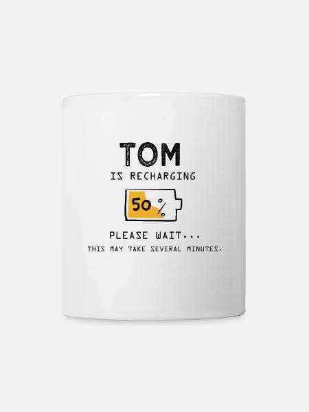 Tom Lustiger Name Sarkastisch Lustige Geschenke - Tasse - Weiß