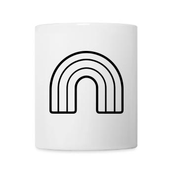 Arc en ciel - Mug blanc - blanc - Devant