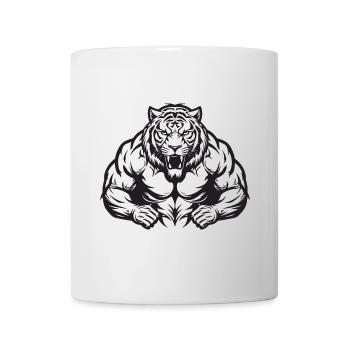 Tiger Muscles Workout Gym - Mug - white - Front