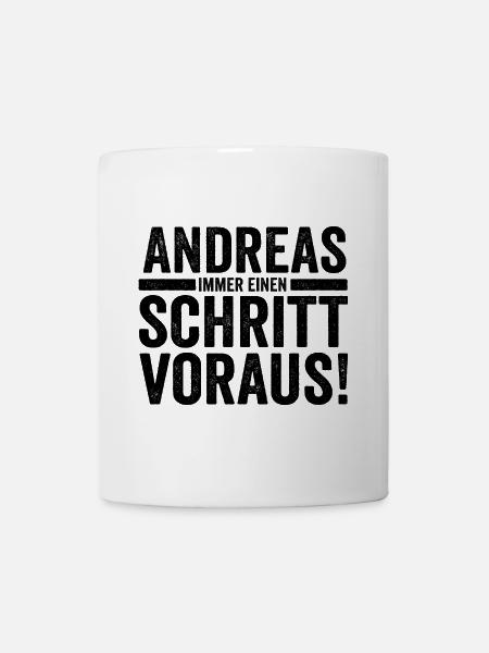 Vorname Andreas - Tasse - Weiß