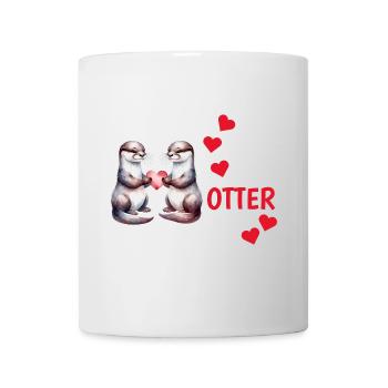 Otter half liebe geschenk - Tasse - Weiß - Vorne