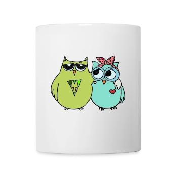 Colorful Owl Friendship - Mug - white - Front