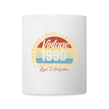 Rétro 1990 Vintage Anniversaire 1990 Cadeau des années 1990 - Mug blanc - blanc - Devant