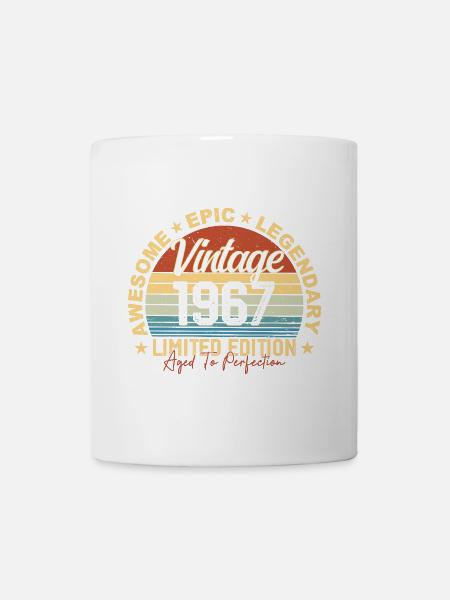 Retro 1967 Jahrgang Geburtstag 1967 Geschenk 1967 - Tasse - Weiß