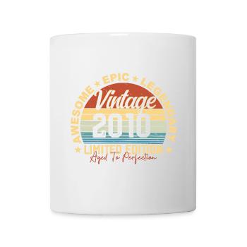 Rétro 2010 Vintage Anniversaire 2010 Cadeau 2010 - Mug blanc - blanc - Devant