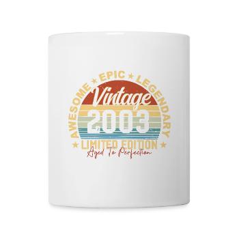Rétro 2003 Vintage Anniversaire 2003 Cadeau 2003 - Mug blanc - blanc - Devant