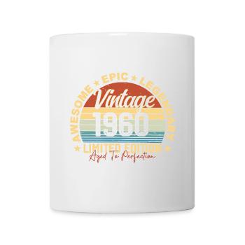 Retro 1960 Jahrgang Geburtstag 1960 Geschenk 1960 - Tasse - Weiß - Vorne