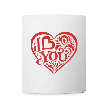 I love You - Valentine' Day - Love - Gift - Mug - white - Front