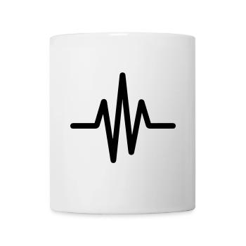 Puls, Herzschlag - Tasse - Weiß - Vorne