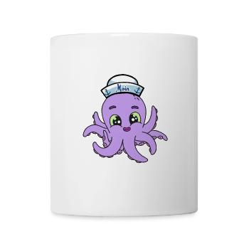 Octopus Octopus Maritime Fish Pisces Kids Baby - Mug - white - Front