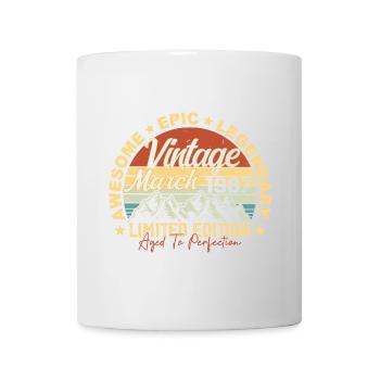 Mars 1987 Anniversaire, Cadeau d’anniversaire Mars 1987 - Mug blanc - blanc - Devant