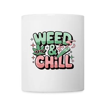 Weed & Chill – Chemise de stoner amusante sur Relaxed - Mug blanc - blanc - Devant