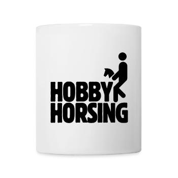 Hobby Horsing - Steckenpferd - Reiten - Geschenk - Tasse - Weiß - Vorne