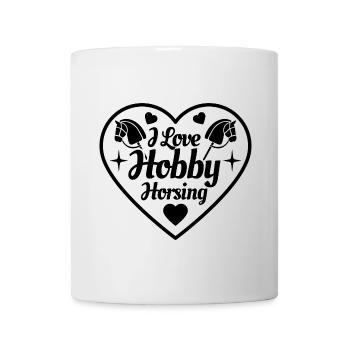 I Love Hobby Horsing - Herz - Hobby - Tasse - Weiß - Vorne