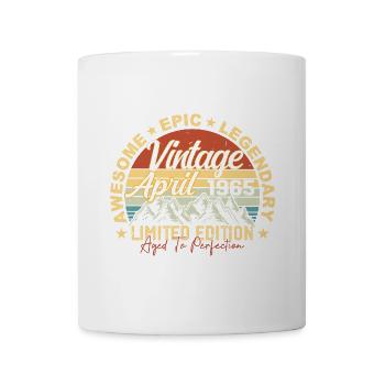 Cadeau 60ème anniversaire Millésime Avril 1965 - Mug blanc - blanc - Devant