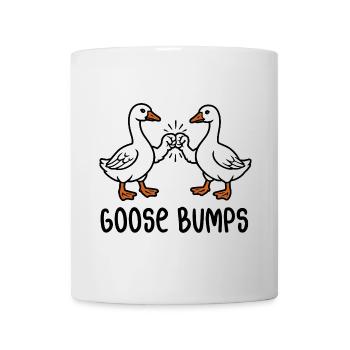 Goose bumps - Geese with Fistbump - Word Game - Mug - white - Front