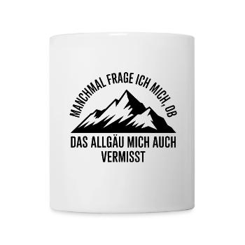 Je me demande si l’Allgäu ne me manque pas ! - Mug blanc - blanc - Devant