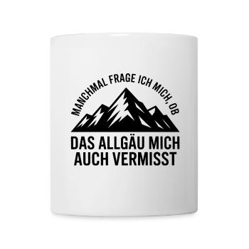 Je me demande si l’Allgäu ne me manque pas ! - Mug blanc - blanc - Devant
