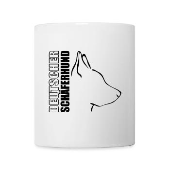 DEUTSCHER SCHÄFERHUND PROFIL - Tasse - Weiß - Vorne